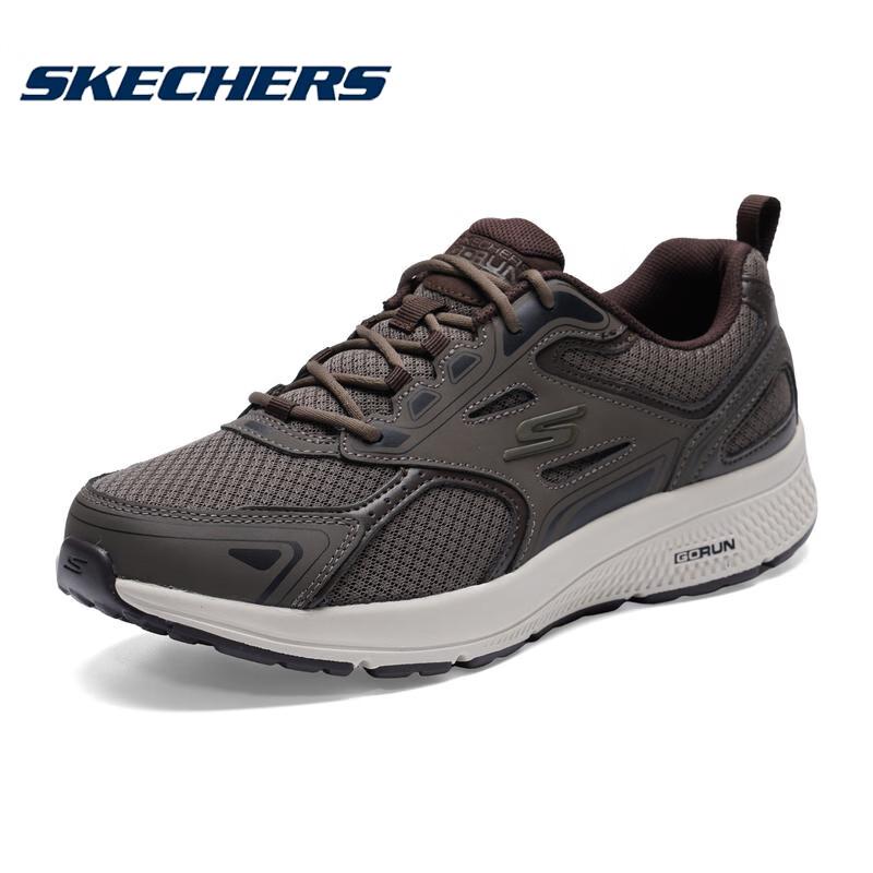Skechers Мужская дышащая сетчатая обувь для бега и повседневной носки