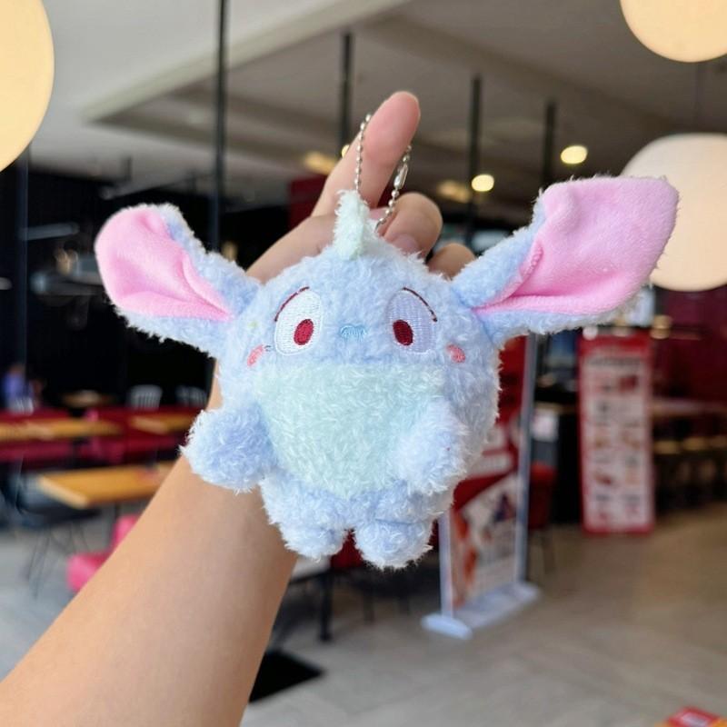 Плюшевый брелок Stitch с кольцом для ключей для украшения рюкзака и коллекционеров