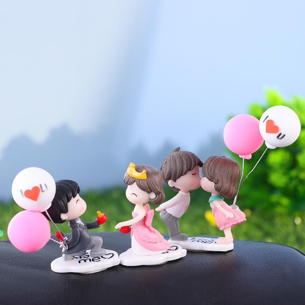 Auto Decor Home Decor Couple Car Air Vent Statues Perfume Clip Decor Miniatures Car Ornaments