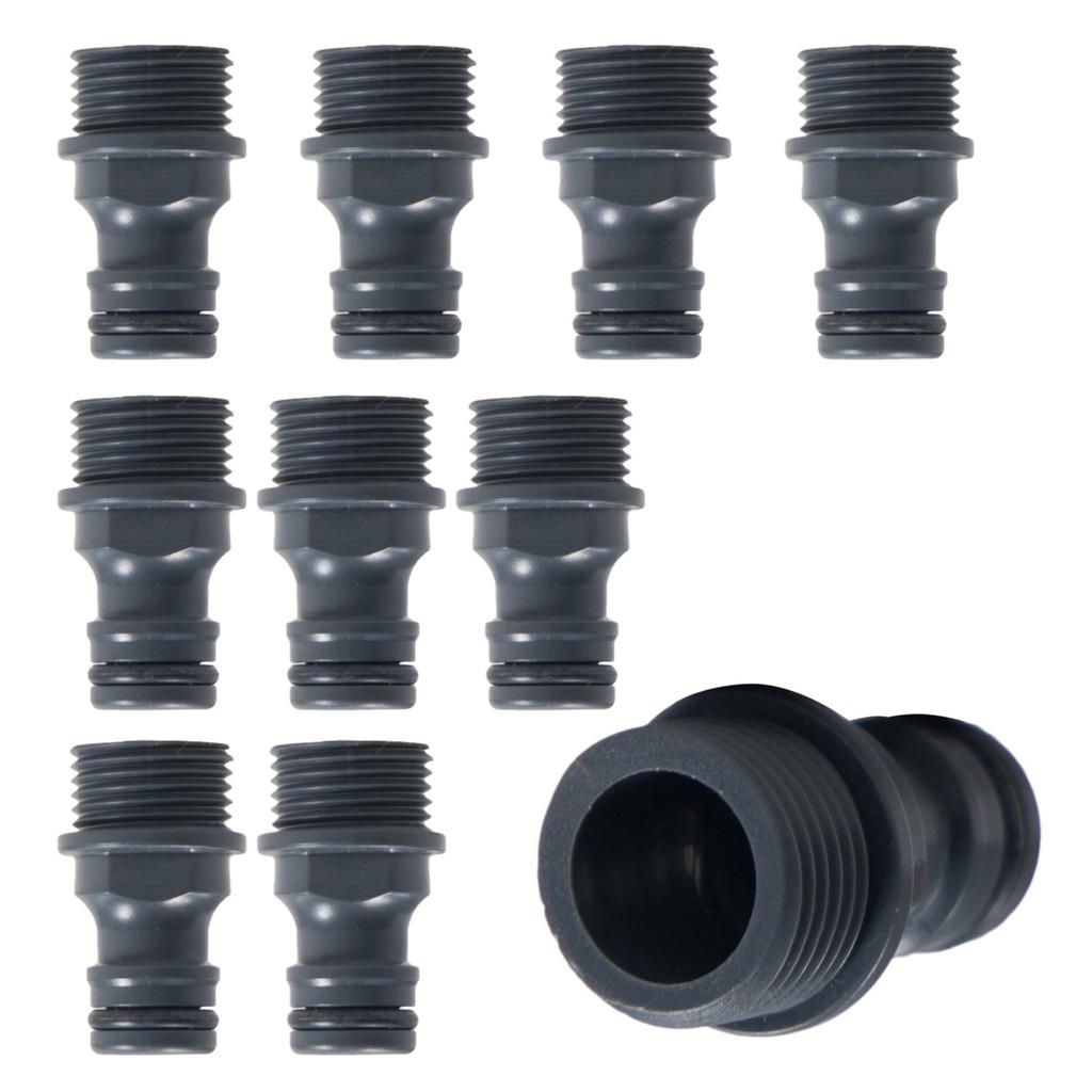 10Pcs Outside Tap Connector Hose Adapter 1/2inch Male Threaded Faucet for Garden Outdoor Hosepipe Fittings Connectors
