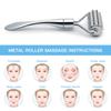 Premium Stainless Steel Facial Massage Roller Set - Deep Tissue Massage Tool for Face, Body, and SPA Care - Acupressure Massager