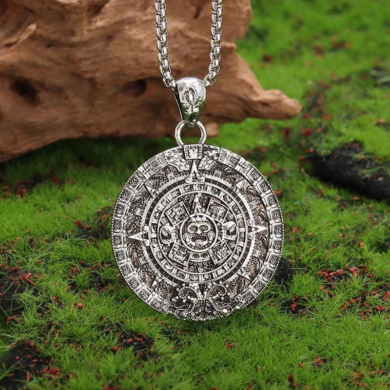 Stainless Steel Witchcraft Pentagram Necklace for Men Jewish Hebrew Four Letter Solomon Pendant Rune Amulet Jewelry
