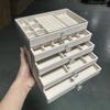 Пятислойная акриловая шкатулка для хранения ювелирных изделий - Органайзер для серег, ожерелий, колец большой вместимости и с высококлассным дизайном