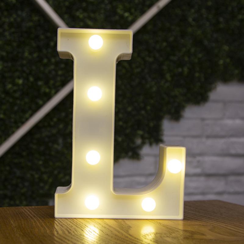 LED буквы питание от батарейки для оформления праздников/вечеринок