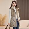 Winter new imitation mink splicing cotton clothes middle-aged women's fashion mother clothes new lapel warm jacket