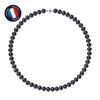 Necklace - - AAA+ Freshwater Cultured Pearl - 8-9 Mm - 925 Silver Ball Clasp - Women