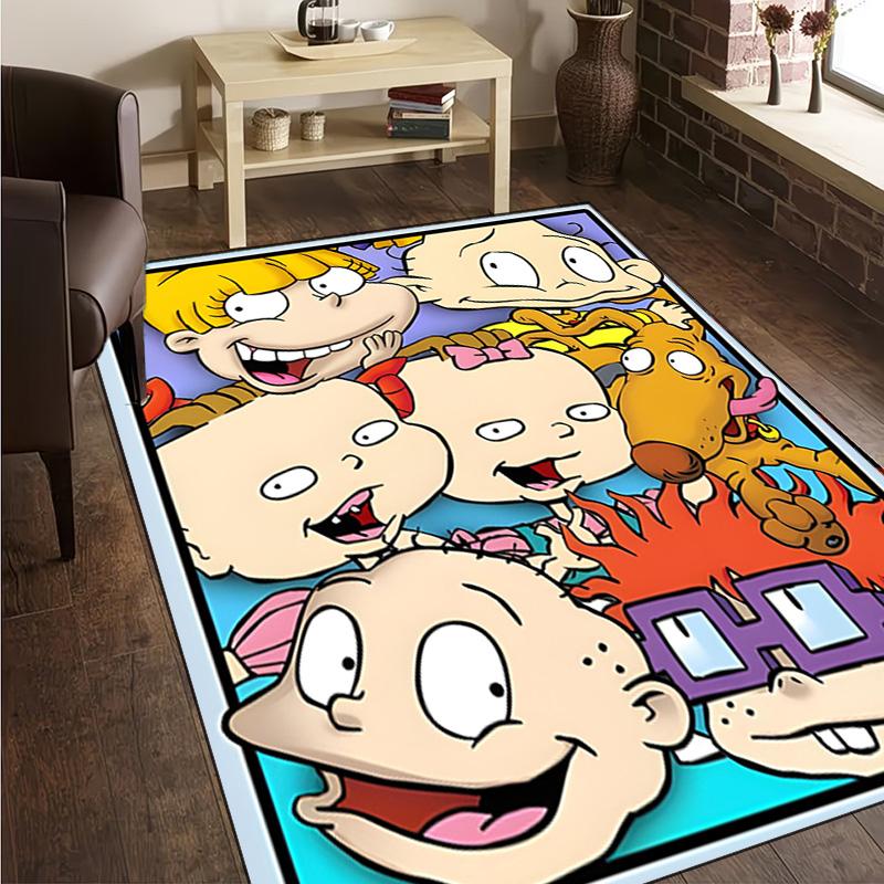 1PC Rugrats Friends Carpet Floor mat, Anti-slip mat Chair rug For livingroom,Bedroom, doormat home decor Gift Christmas Gifts