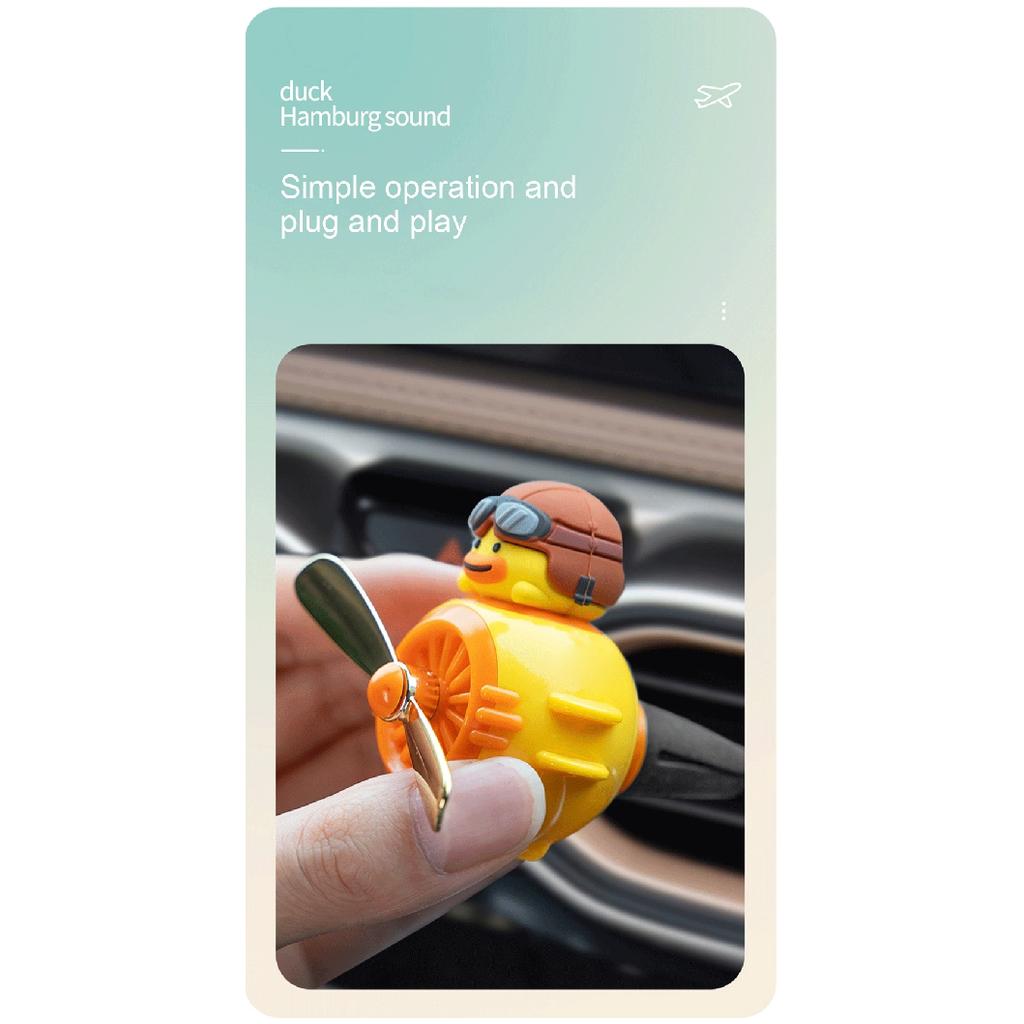 Милый автомобильный освежитель воздуха с мультяшной уткой, автовыпускное отверстие для ароматерапии, зажим для духов, диффузор, украшение для салона автомобиля