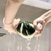 Monstera Leaf Shaped Hand Towel Coral Fleece Absorbent Hanging Towel for Kitchen Bathroom