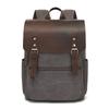 Men's and Women's Backpacks Retro Shoulder Travel Bag Computer Travel Bag Waxed Canvas Schoolbag