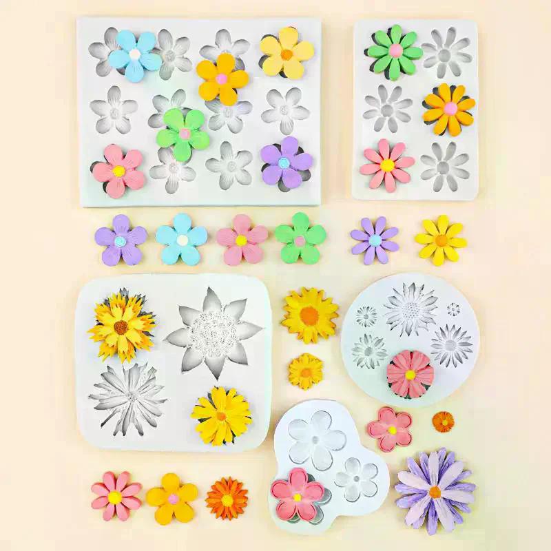 Мини Роза Камелия Цветок Силиконовая Форма для Сахарной Мастики Печенье Кекс Шоколад Форма для Выпечки Инструменты для Украшения Фонданом