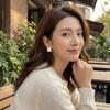 Acrylic Metal Material Geometric Earrings Minimalist White Fashion Jewelry Women