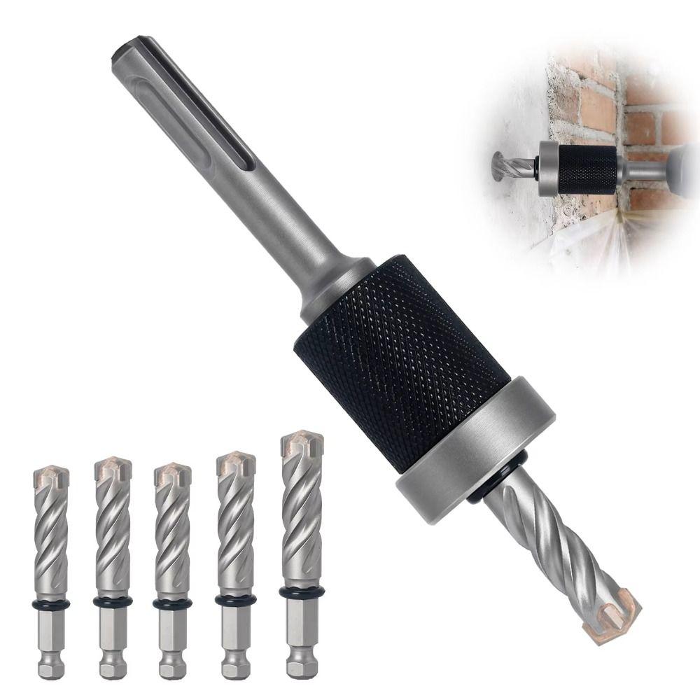 Fast Detachable Depth Stop Sharp Masonry Drill Bit Split-Design Drill Bit Concrete Drilling