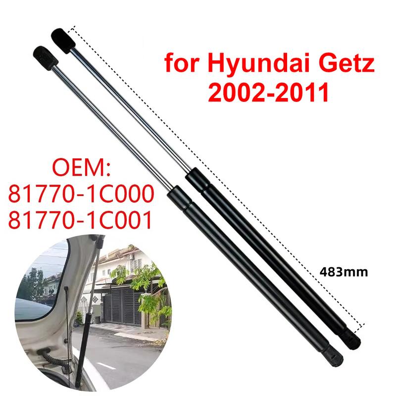 2Pcs 817701C001 for Hyundai Getz 2002-2011 Car Rear Trunk Boot Tailgate Gas Struts Lift Support Rod Bars