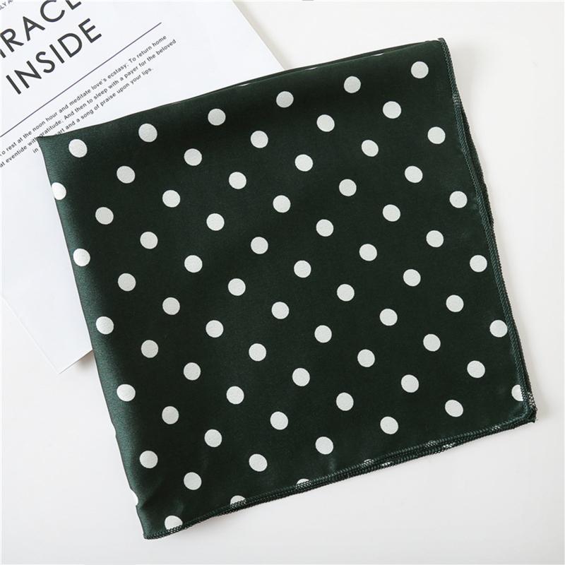 Women's One Size Fashionable Small Square Scarf Handle Bag Ribbons Multi-Function Decorative Neckerchief Hair Tie Bands