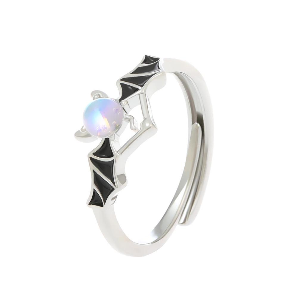 Кольцо с цирконом в виде цветка любви в два слоя - Регулируемое, Роскошный японский и корейский дизайн