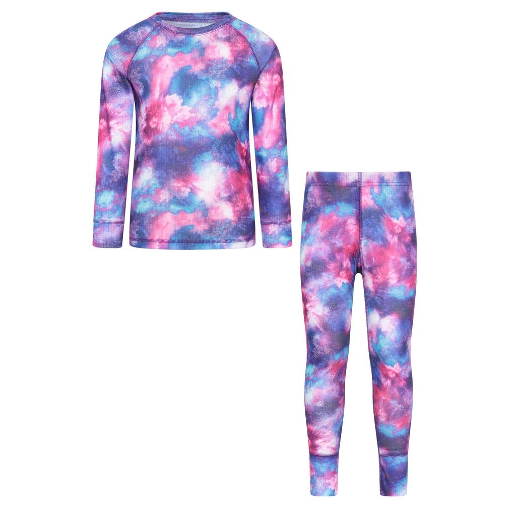 Mountain Warehouse Childrens/Kids Talus Galaxy Base Layer Set