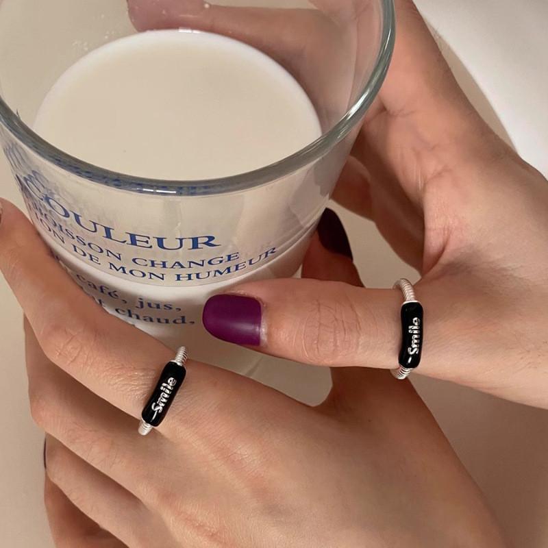 Шикарное регулируемое медное кольцо для женщин Стильный геометрический дизайн с ощущением высокого класса Коллекция весна 2024