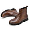 Ботильоны мужские из натуральной кожи, повседневная обувь для активного отдыха, легкие дизайнерские мужские мотоциклетные ботинки, классические ботинки ручной работы класса люкс