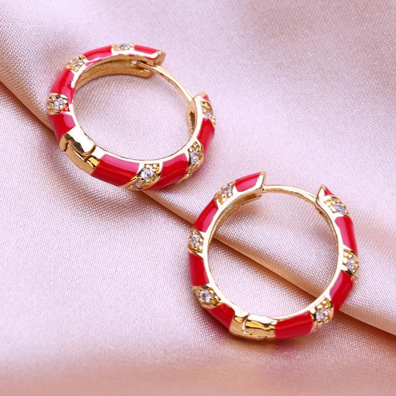 KNIKOO Круглые серьги-клипсы для женщин, модные серьги-кольца, ювелирные изделия для свадебных подарков, серьги с кубическим цирконием CZ