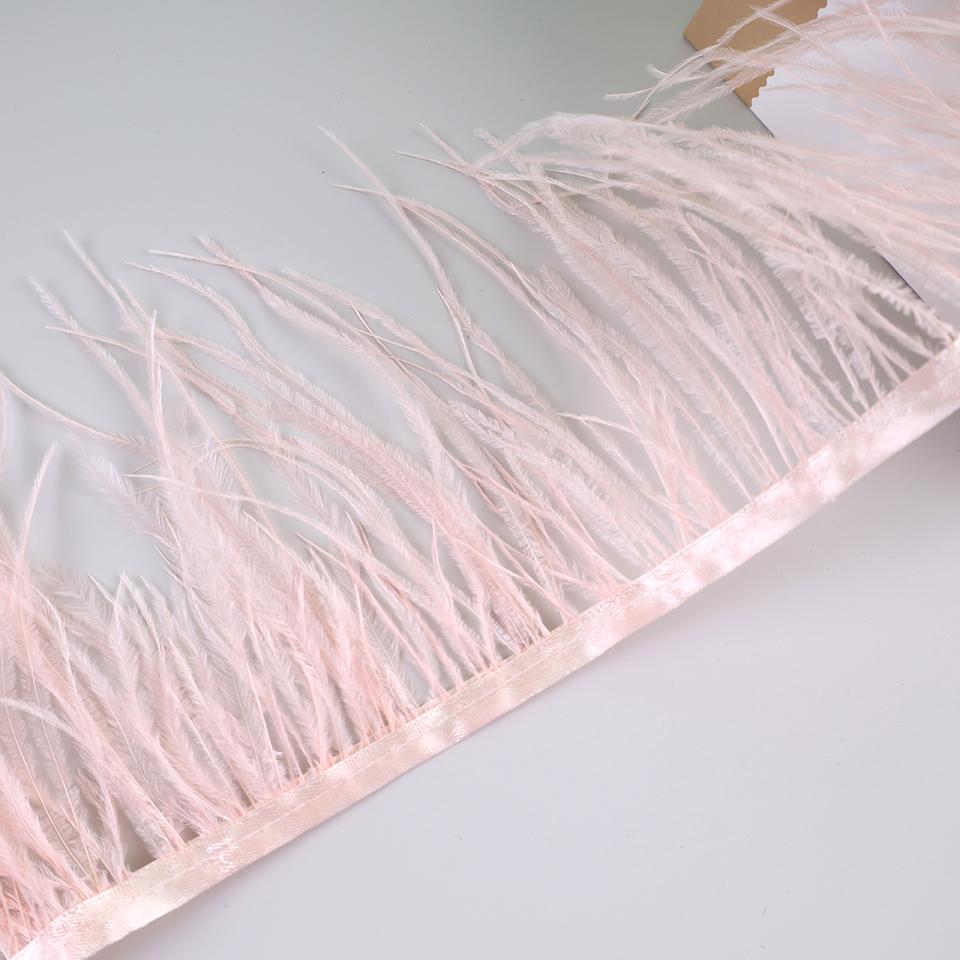 10 метров бахромы из страусиных перьев для рукоделия и поделок, аксессуары для платья из перьев, бахрома из перьев для одежды