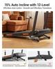 ROBORE X8F Walking Pad with 0-20% Auto Incline Adjustment | 1-12 km/h Under Desk Treadmill, Space Saver for Home & Office