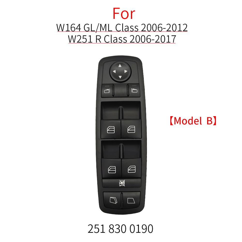 For Benz W164 W251 Car Electric Power Master Window Switch Replacement For Mercedes ML GL R Class R300 GL350 ML400 GL450 GL550