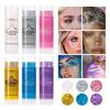 6 Color Sequins Glitter Gel Stick White Silver Pink Eyeshadow Face Body Painting Brighten Stage Makeup Flash Loose Sequins Cream
