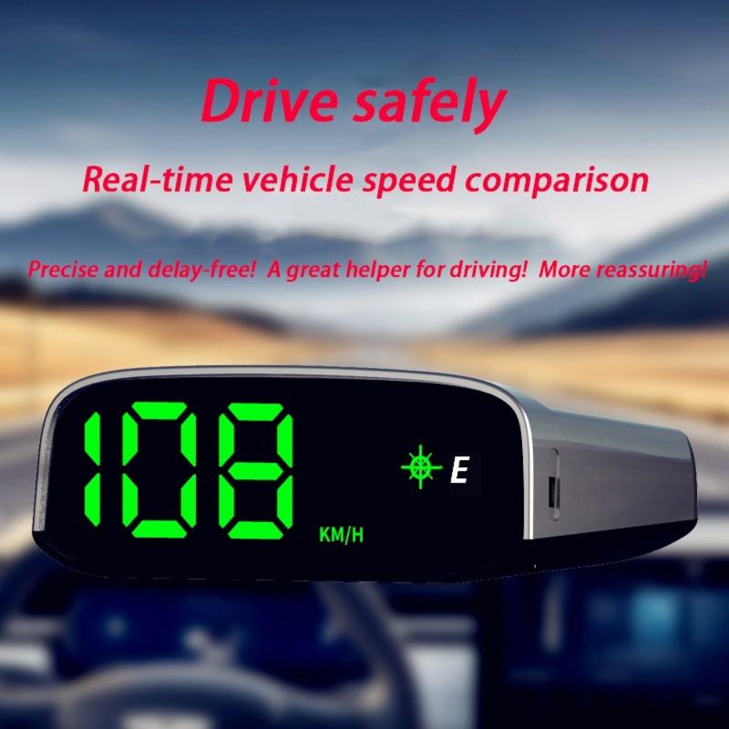 1 шт. Автомобильный спидометр Солнечный Head Up Display GPS Цифровой Интеллектуальный Светочувствительный HUD Дисплей скорости Цифровая Авто Электроника