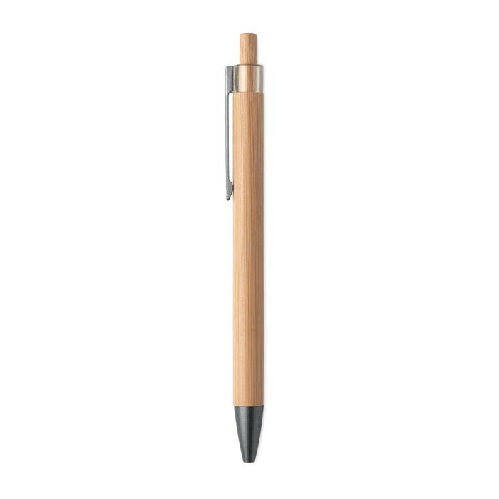 Pen bamboo with push button