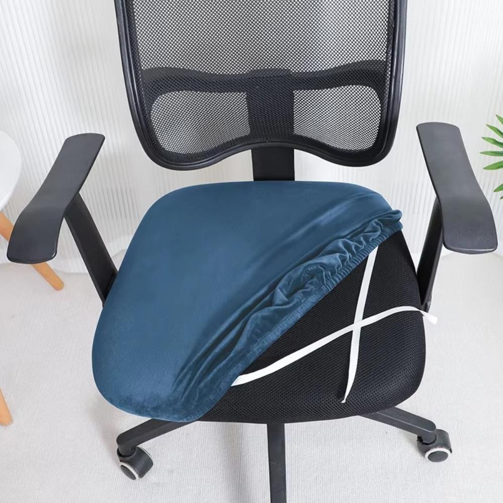 Washable Office Chair Cover Velvet Dust Cover Universal Rotating Chair Seat Cover Home Office