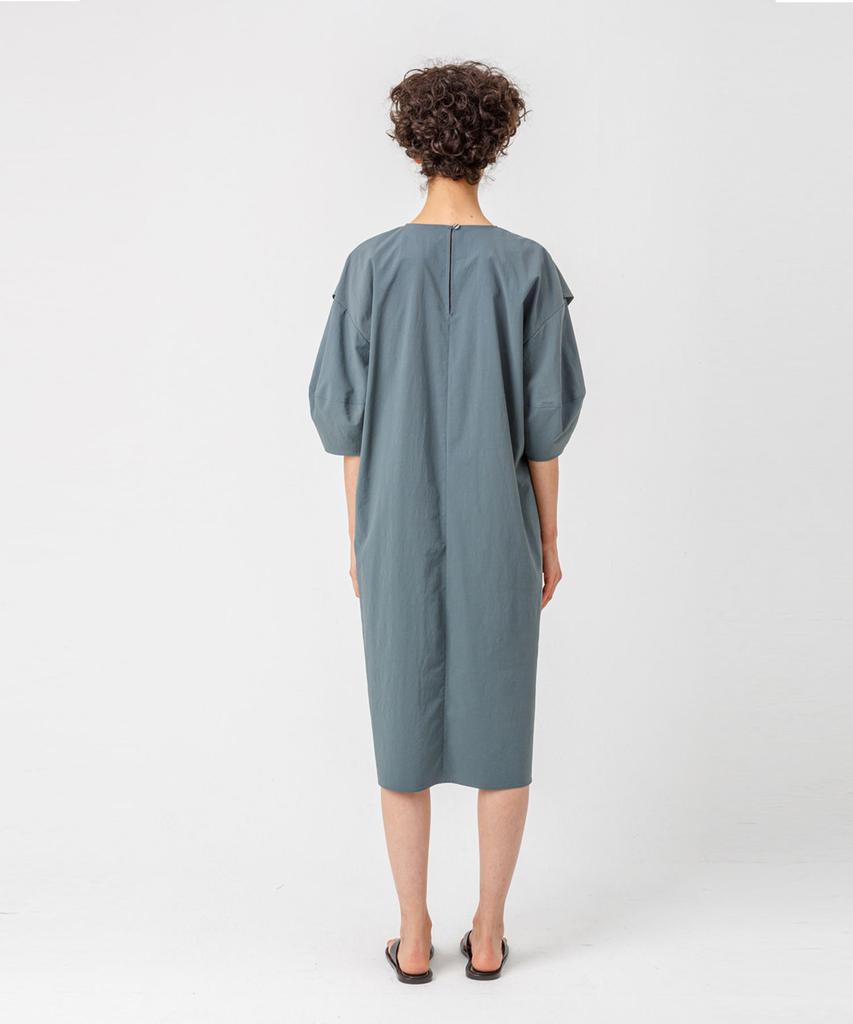 Page Flap Point Dress_Khaki