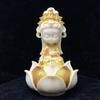 Umora Miniature Kannon Bodhisattva Figurine, Decorative Statue for Protection from Evil, Feng Shui, Good Luck, and Praying, Coconut Fruit Kannon,