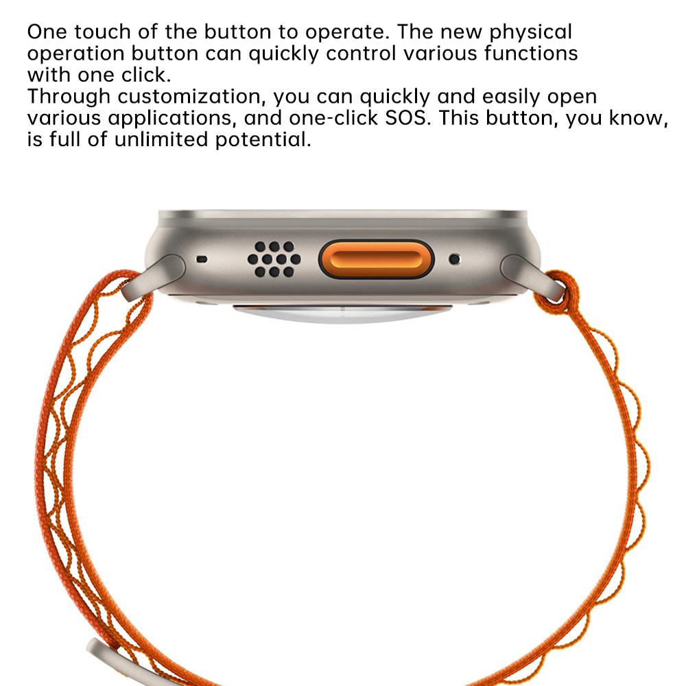 YurKem Смарт-часы Ultra 8 для мужчин и женщин, умные часы с беспроводной зарядкой, Bluetooth-звонки, пульсометр, водонепроницаемые для IOS, Android-телефона