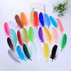 Colorful Party Feathers Craft Natural Goose Feather For Diy Home Decor White Wedding Feathers For Jewelry Making 100Pcs/Pack