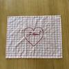 Square Heart Embroidered Placemats Elegant Background Cloth Durable Table Mat  Restaurant