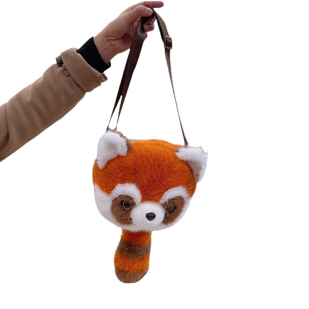 Рюкзак с рисунком животного Ailurus Fulgens, наполненный пером и хлопком, детский, для повседневного использования