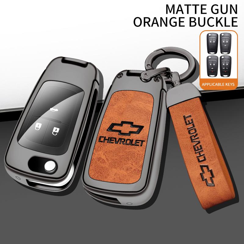 AABHO1 Alloy Car Remote Key Case Cover Shell For Chevrolet Chevy Malibu Camaro Cruze Traverse Spark Equinox Sonic Volt Bolt Accessories