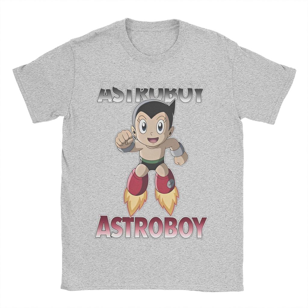 Astro Boy TShirt Summer Anime Hippie T Shirts Unisexs Pure Cotton Crew Neck Plus Size Clothing Short Sleeve YK Casual Tops