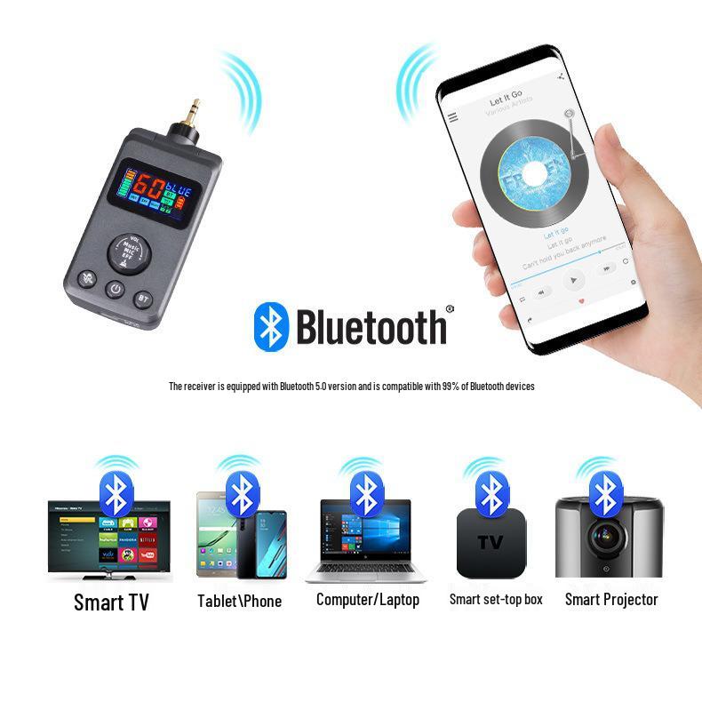 Беспроводной микрофон Bluetooth с реверберацией: Универсальный DSP микрофон с подавлением обратной связи для пения в KTV и домашних развлечений