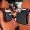Multi-Functional Car Seat Back Storage Bag Leather Garbage Bag Storage Bag Can Storage For Most Models