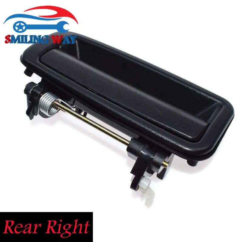 6 Pcs Black Outside Door Handle Front Rear Left Right & Door Locks For Toyota Corolla Geo Prizm 1.6L 1988 1989 1990 1991 1992