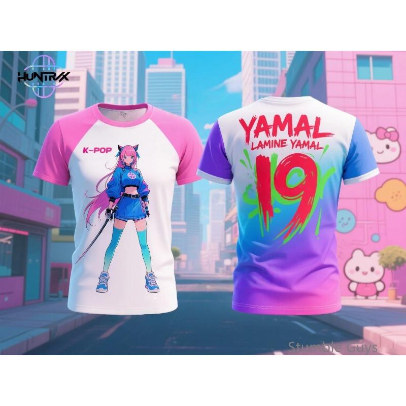 Kpop Охотники на демонов Летняя детская 3D мультяшная футболка с коротким рукавом Повседневная модная для мальчиков и девочек Аниме одежда