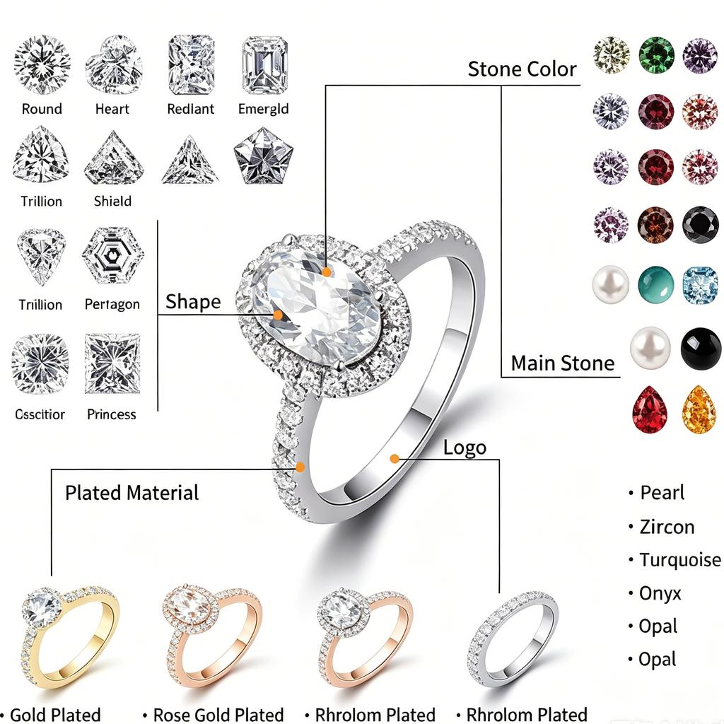 Love Round Brilliant Cut Moissanite Stud Lead Free Nickel S925 Sterling Silver Heart Earring for Women Girl /ODM