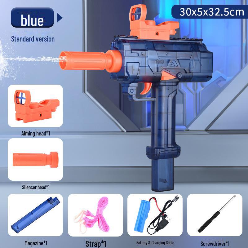 Водяной пистолет Uzi Electric Burst для детей – игрушка большой емкости для водных боев