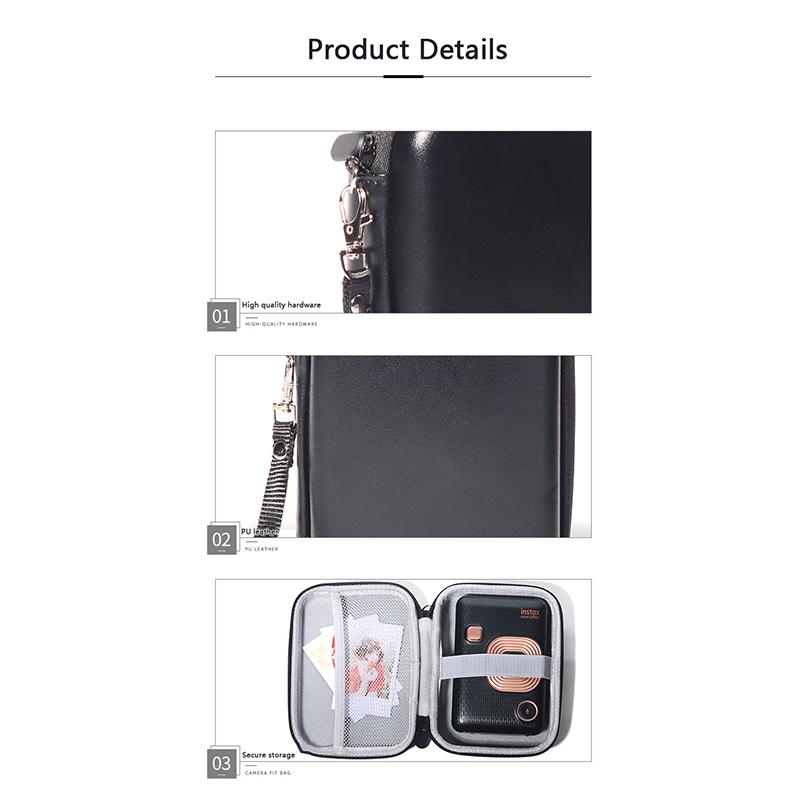 Защитный чехол для камеры, универсальная жесткая сумка для переноски с внутренним карманом для Fujifilm Instax Mini 11/Evo/Link/Liplay, аксессуары