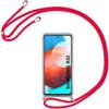 Protective Case - PROSHOP - for Samsung Galaxy A52 5G - Flexible - Shockproof - Transparent-red