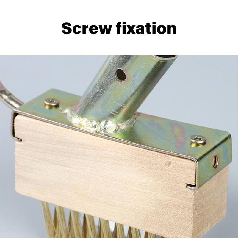 Moss Remover Wired Grout Cleaner Brush for Cleaning Deck Walkway Weeding Scraper Wire Brush Grout Remover Hand Tool