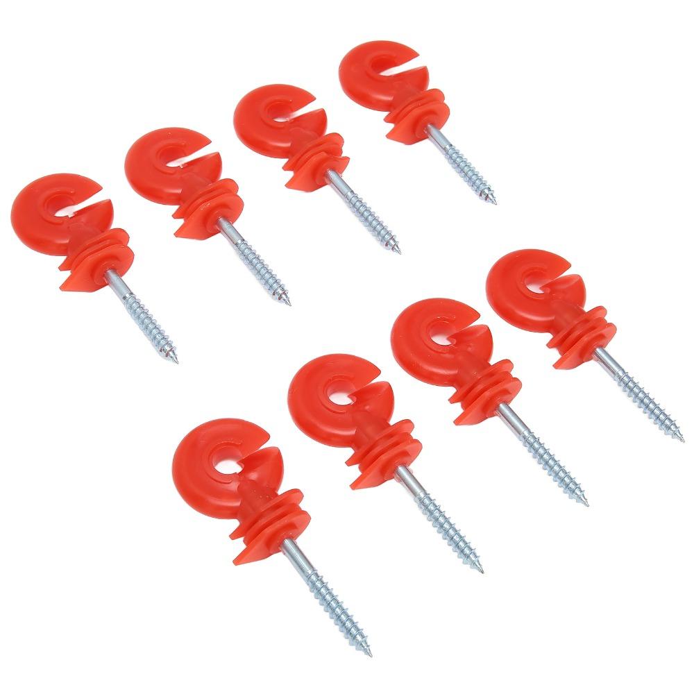 50Pcs Screw In Design Fence Insulator Rainproof Screw In Insulator Timber Post