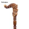 Санта-Клаус коричневая деревянная модная трость, декоративная деревянная трость для косплея, вечерние, Хэллоуин, булава, палочка, 96 см